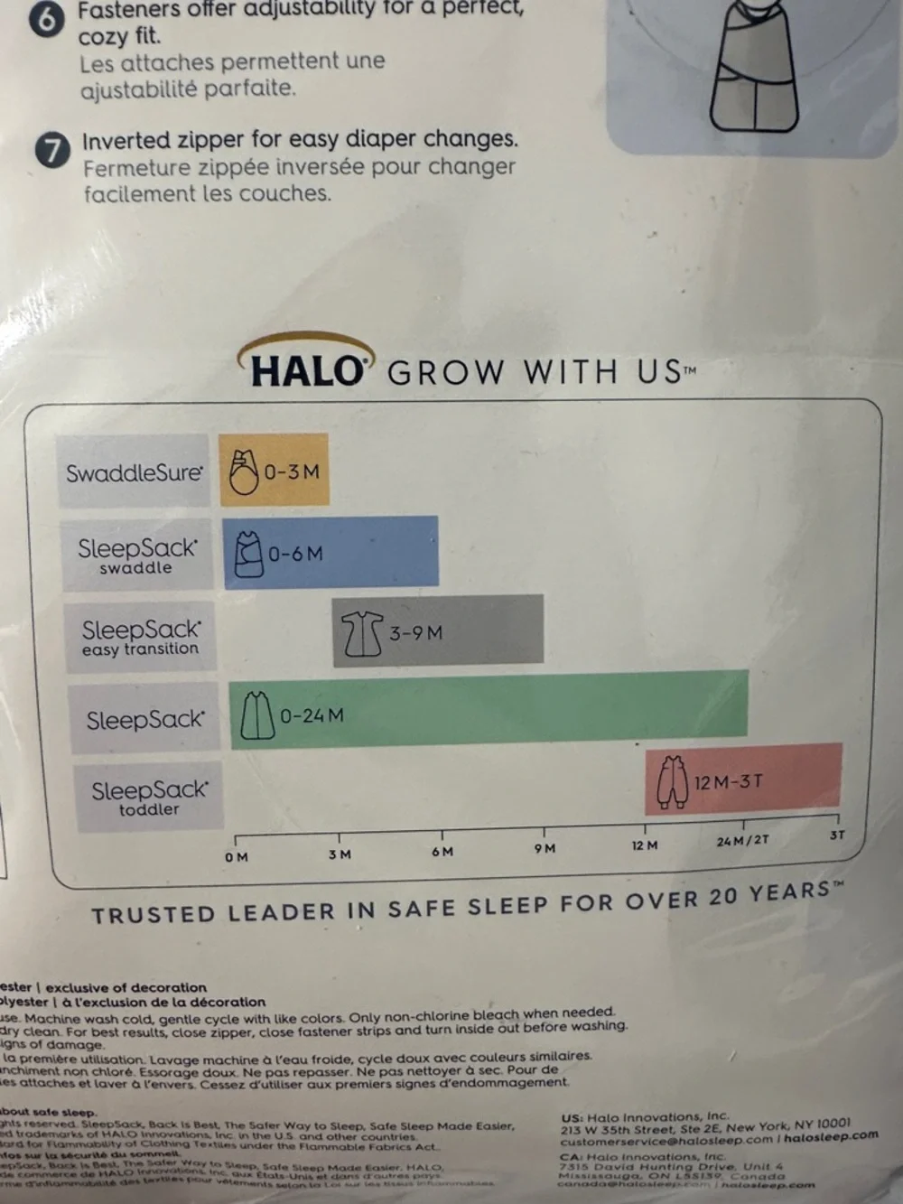 🌲 Halo SleepSack Swaddle Newborn (fits 0-3 months) - Picture 7 of 9